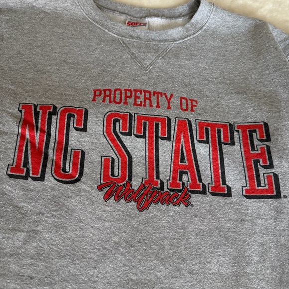 Soffe Gray NC State Crewneck Sweatshirt size Large - Picture 3 of 7